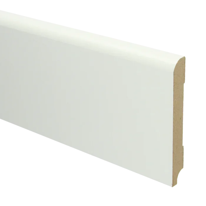 Vochtwerende MDF plint Koloniaal 15x120mm wit Gelakt RAL9010 - 16004 Veilige Betaling