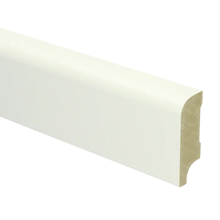 Gratis Retour Vochtwerende MDF plint Koloniaal 22x58mm wit Gelakt RAL9010 - 16013