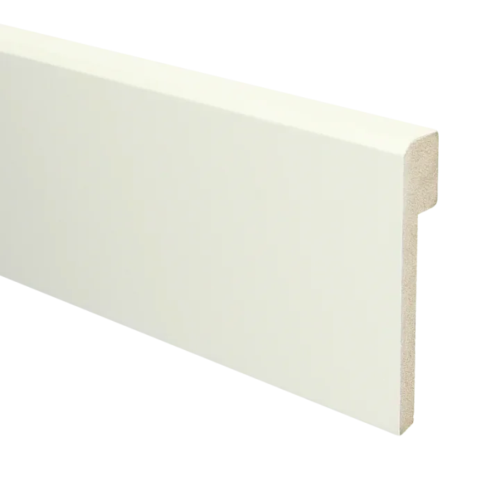 Veilige Betaling Vochtwerende MDF overzetplint Klassiek 22x120mm wit Gelakt RAL9010 - 16024