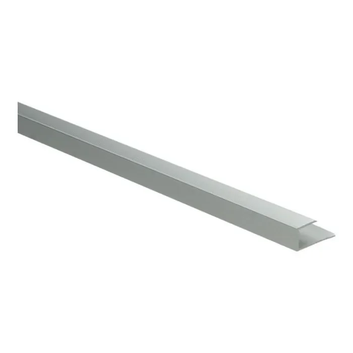 Beperkt Aanbod U-profiel verlijmen 10.1mm Zilver 270cm - 61215
