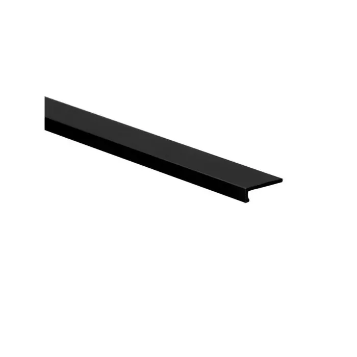 Hoeklijnprofiel zelfklevend 4mm Zwart 250cm - 69565 Premium