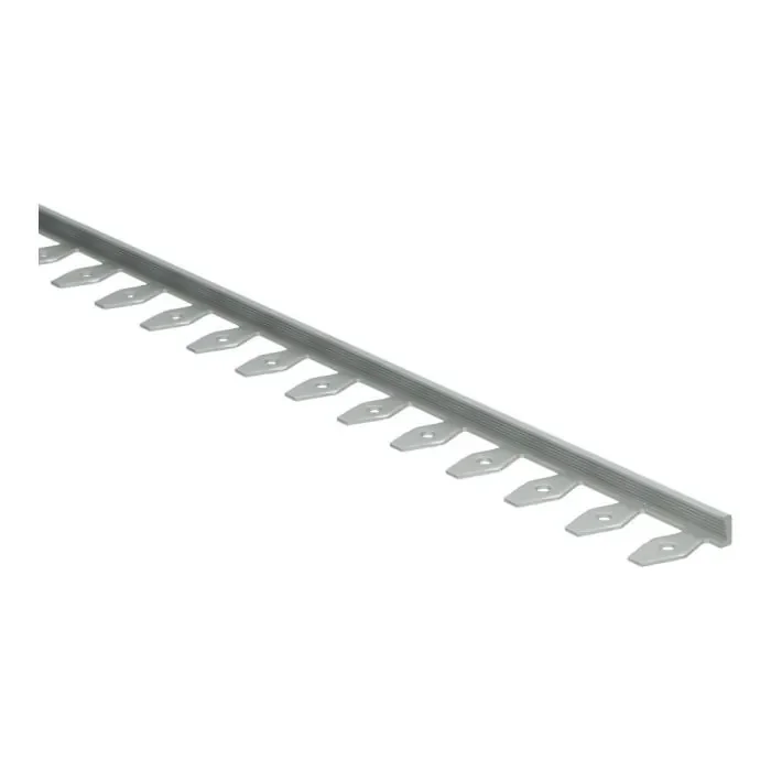 Betaalbaar In-egaliseer eindprofiel buigbaar tot 6mm PVC schroef Zilver 250cm - 65398