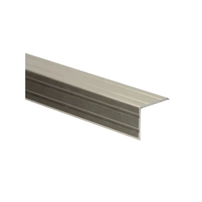 Betrouwbaar Duo-hoeklijn zelfklevend 24.5x30mm RVS geborsteld 100cm - 69407