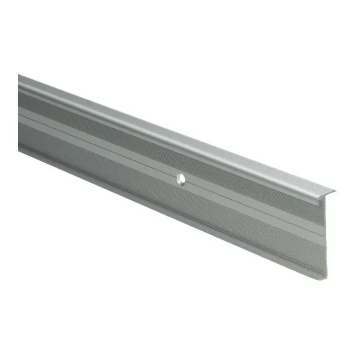 Seizoensaanbieding Universeel Trapneusprofiel 43mm schroef Zilver tbv PVC 2-3mm - 65377