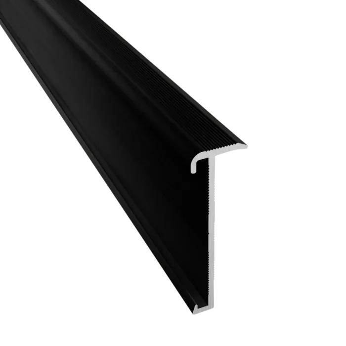 Universeel Trapneusprofiel 43mm schroef Zwart tbv PVC 2-3mm - 65421 Laatste Kans