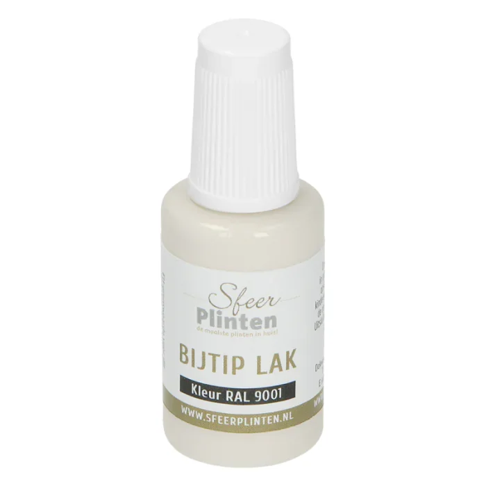 20ml verf / bij-tip-lak RAL 9001 - 16194 Gereduceerde Prijs