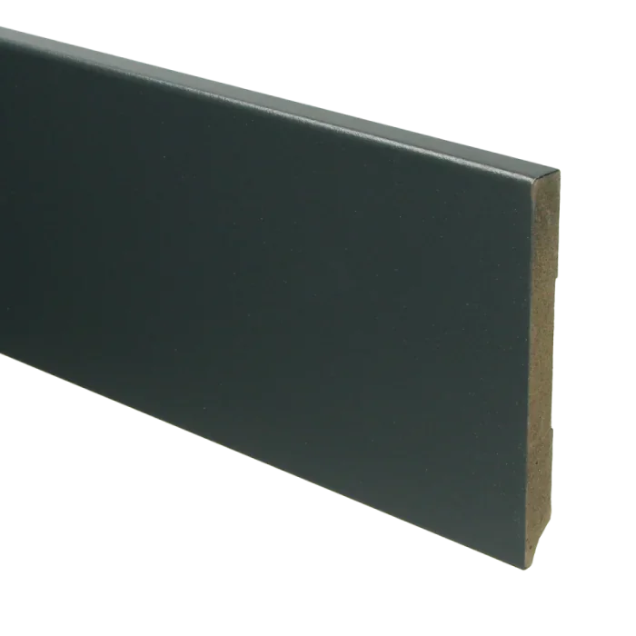 Korting Vochtwerende MDF plint Modern 12x120mm antracietgrijs Gelakt RAL7016 - 15956