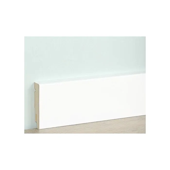 Vochtwerende folie Clip plint Recht Robuust 18x120mm Hoogglans Wit - 0108134 Tijdelijk Beschikbaar