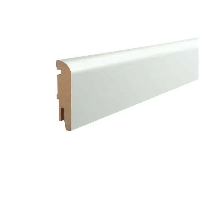 Vochtwerende folie Clip plint Halfrond Softline 18x75mm Wit - 0108120 Direct Verzonden