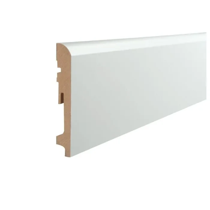 Vochtwerende folie Clip plint Halfrond Softline 18x120mm Wit - 0108122 Goedkoop