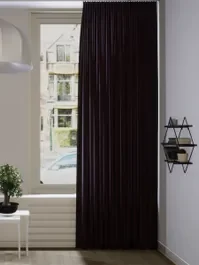 Gereduceerde Prijs Gordijn Celeb velours aubergine 10010967