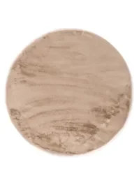 Veilige Betaling Vloerkleed Plush rond beige 10011471