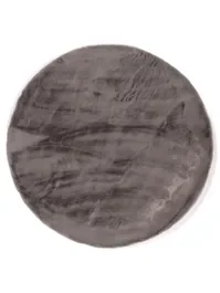 Nu Kopen Vloerkleed Plush rond grijs 10011476