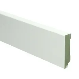 Gereduceerde Prijs Hoge plint Modern wit Silence 6320