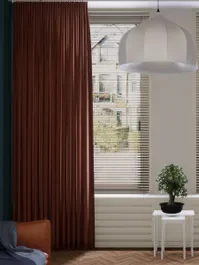 Beperkt Aanbod Gordijn Tender velours brique 10004489