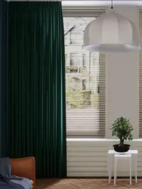 Speciale Aanbieding Gordijn Tender velours bottle green 10004490