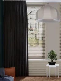 Hoge Kwaliteit Gordijn Tender velours antraciet 10004496