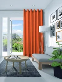 Gordijn Elegance velours fluor oranje 17362 Seizoensaanbieding