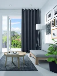 Gordijn Elegance velours nachtblauw 17410 Uitverkoop