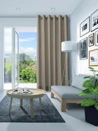 Beperkte Voorraad Gordijn Elegance velours haver 17352