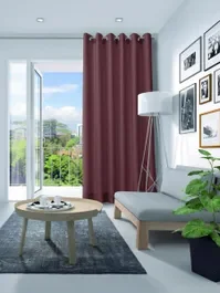 Exclusieve Aanbieding Gordijn Elegance velours wijnrood 17380