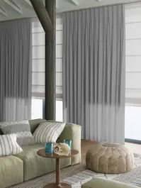 Vitrage Topcolor Voile nero 10022260 Uitverkoop