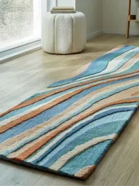 Loper Abstract Flow Blue 10028573 Fabrieksprijs