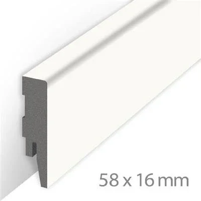 AQUA-STEP Waterproofplint Topline Uni Wit - wit - 240 cm Nieuw