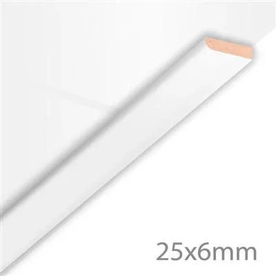 Beperkt Aanbod HDM Afdeklijst Superwit Mat - MDF - 260 cm