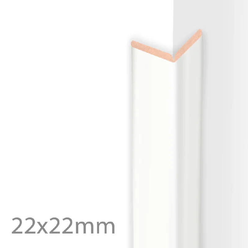 Tijdelijk Beschikbaar HDM Kniklijst Superwit Mat - lijstwerk - 260 cm