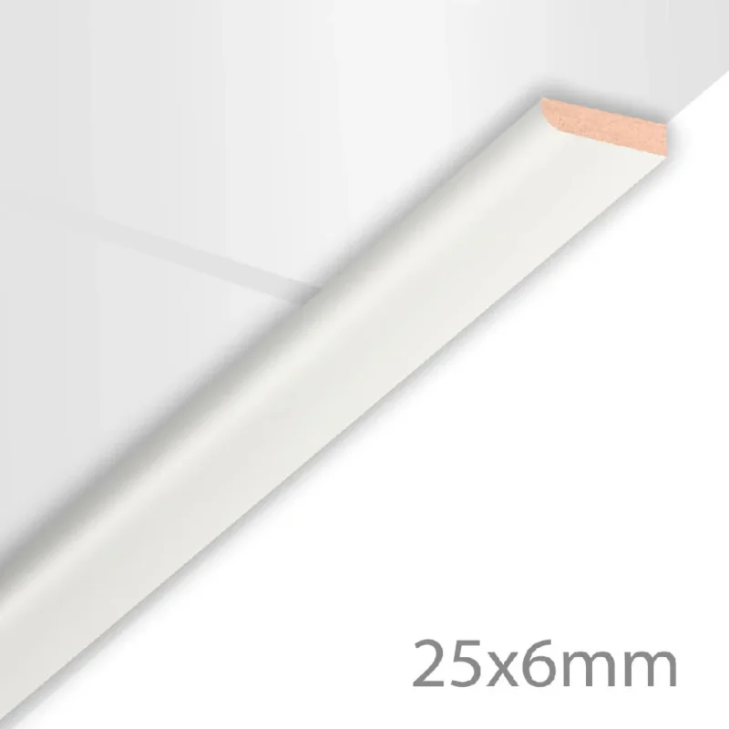 Voordeelprijs HDM Afdeklijst Uni Wit - lijstwerk - 260 cm