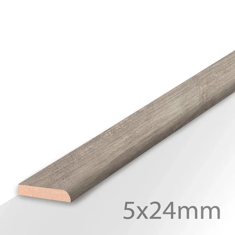 HDM Plakplint Aged Teak Beige - lijstwerk - 240 cm Direct Beschikbaar