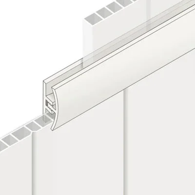 Superprijs HDM PVC verbindingsprofiel roomwit - watervast - 260 cm