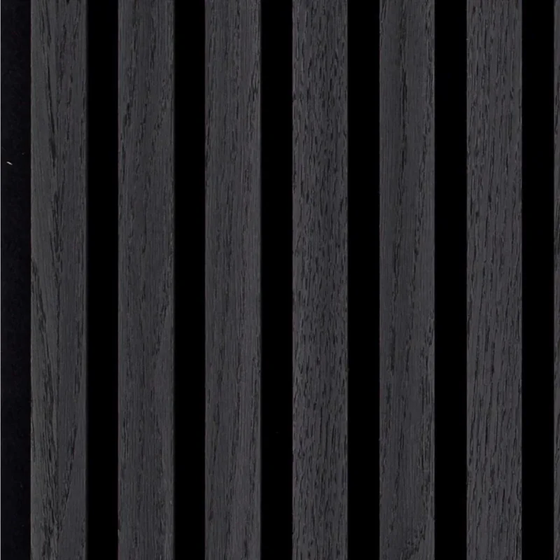 Akoestisch Wandpaneel - Zwart Eiken - 2600 x 526 mm Gratis Retour