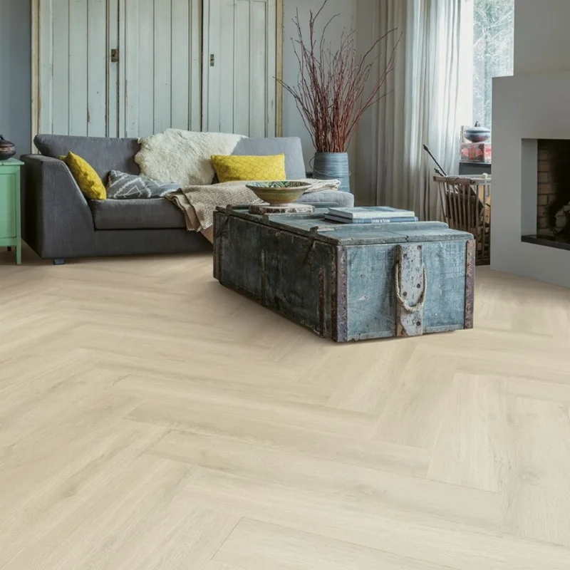 Exclusieve Aanbieding DB Rise Glue Plus Eiland Licht Eik RIGP20288 Quick-Step visgraat PVC