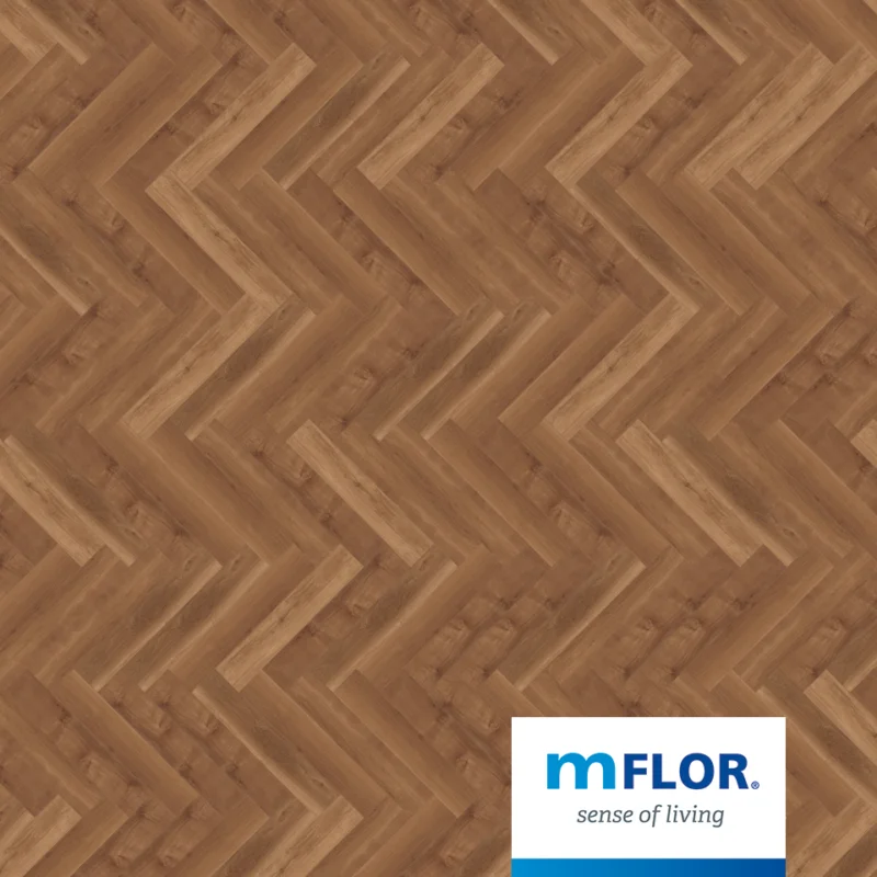 DB Parva Broad Leaf Dark Sycamore 40813 mFlor visgraat PVC Goedkoop