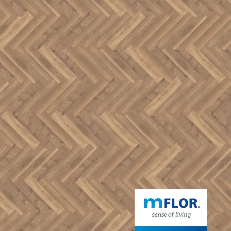 Finale Uitverkoop DB Parva Broad Leaf Warm Sycamore 40815 mFlor visgraat PVC