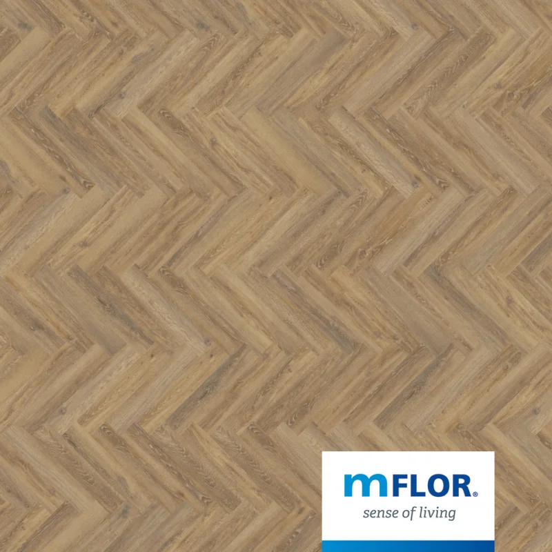 Seizoensaanbieding DB Parva Oak Apulia 41215 mFlor visgraat PVC