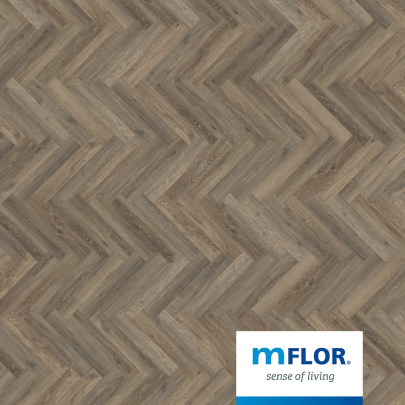 Beperkt Aanbod DB Parva Oak Lombardia 41217 mFlor visgraat PVC