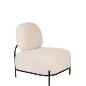 Beperkt Aanbod Lounge Chair Polly Teddy Ivory