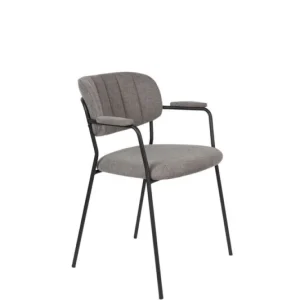 Armchair Jolien Black/Grey Populair