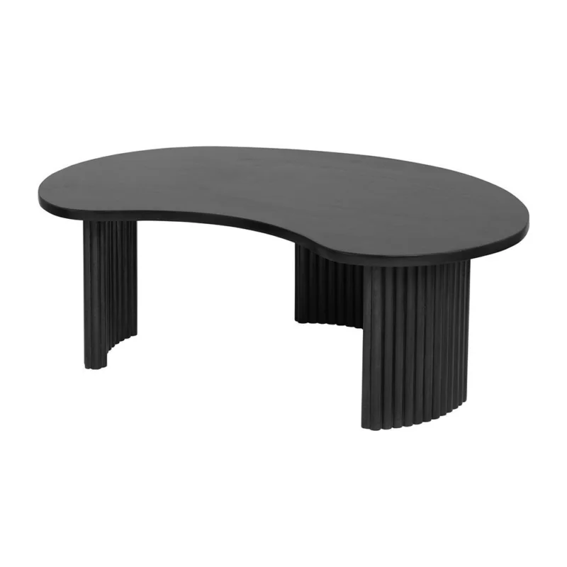 Betrouwbaar Firenze salontafel 125, boon vorm, Black
