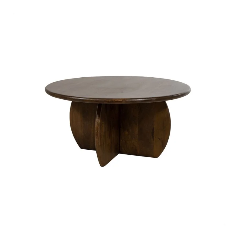 Beperkte Voorraad Salontafel Ø80, H40, Mango Walnut