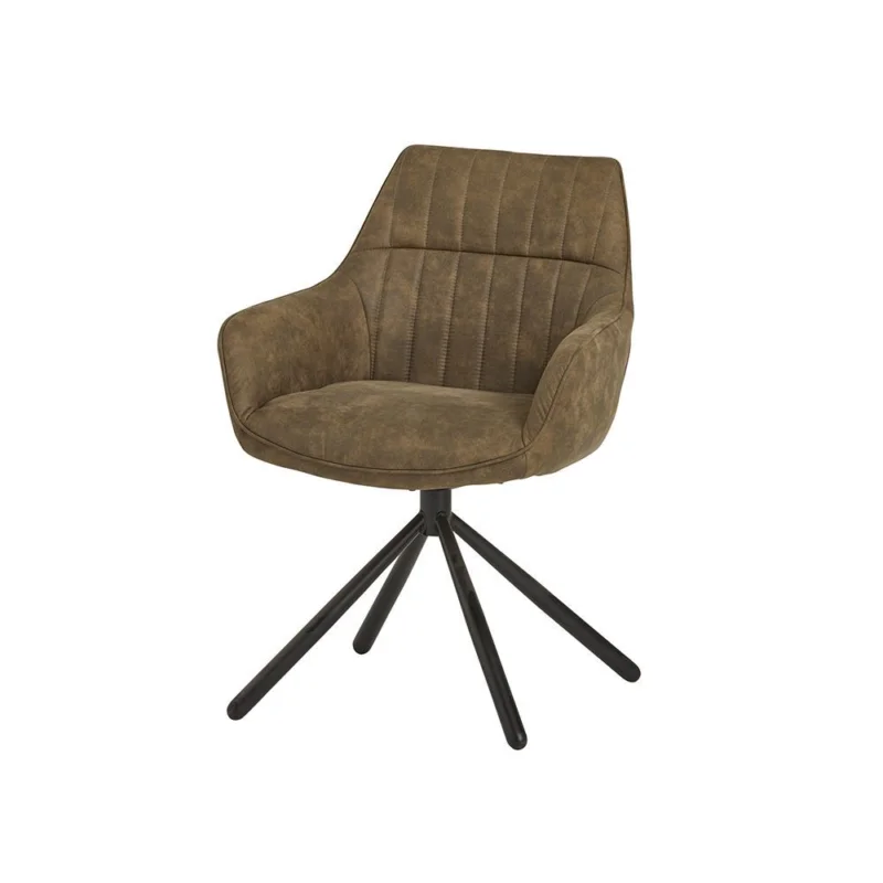 Uitverkoop Targa Spider eetkamerstoel - draaipoot 180ARS - Cowboy - Olive 411