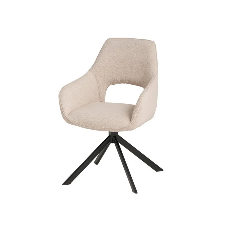 Vita eetkamerstoel - draaipoot 180ARS - Boucle Beige Koopje