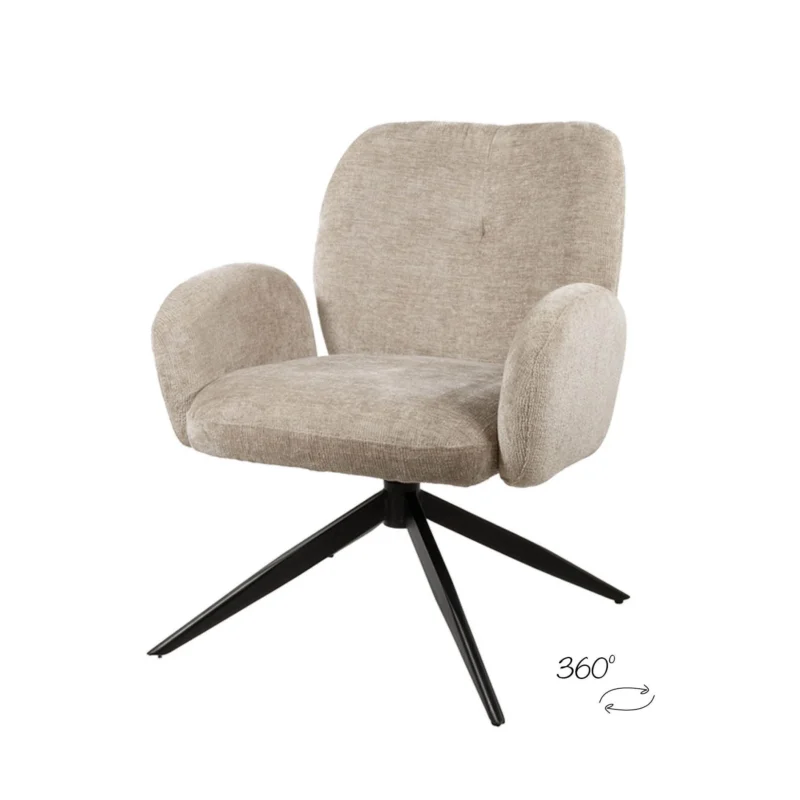 Actieprijs Bobby draaifauteuil 360 - Perfect Harmony - Liver 04