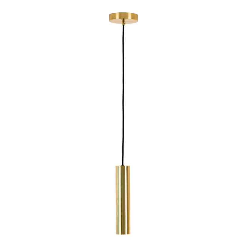 Beste Prijs Paris Pendant - Lamp in brass with a 120 cm fabric cord Bulb GU10/5W LED IP20