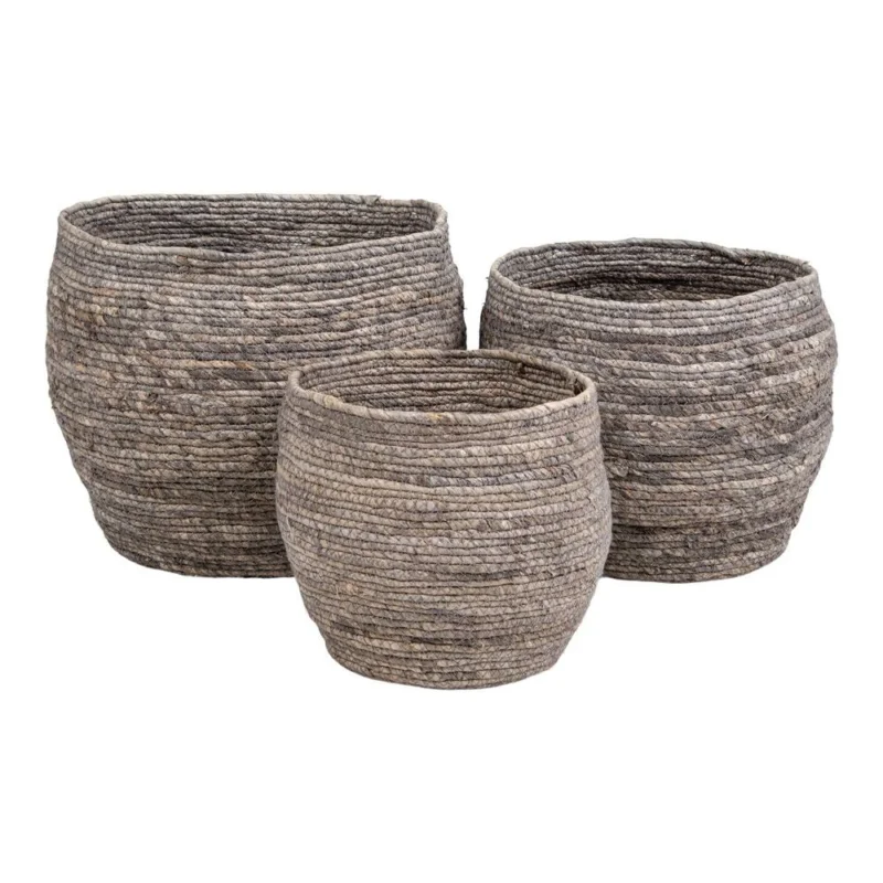Tivoli Baskets - 3 round baskets in grey Tijdelijk Beschikbaar