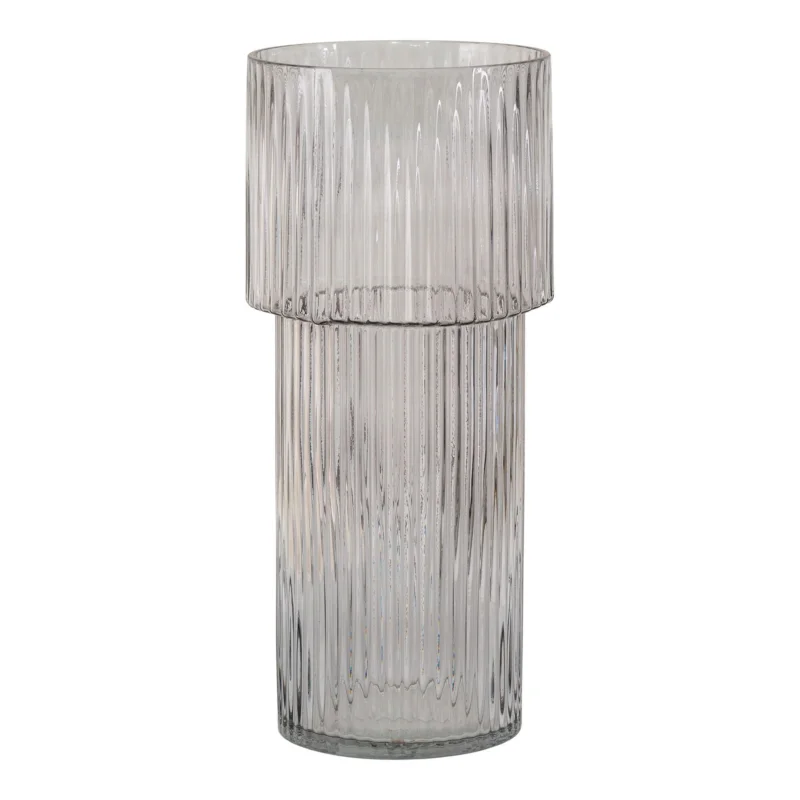 Alleen Vandaag Vase - Vase in mouth blown glass, clear, round, Ø17,5x40 cm