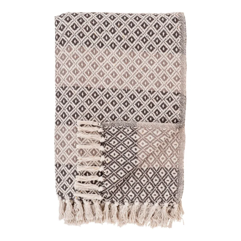 Betaalbaar Alanya Plaid - Plaid, brown/beige/white, 130x180 cm
